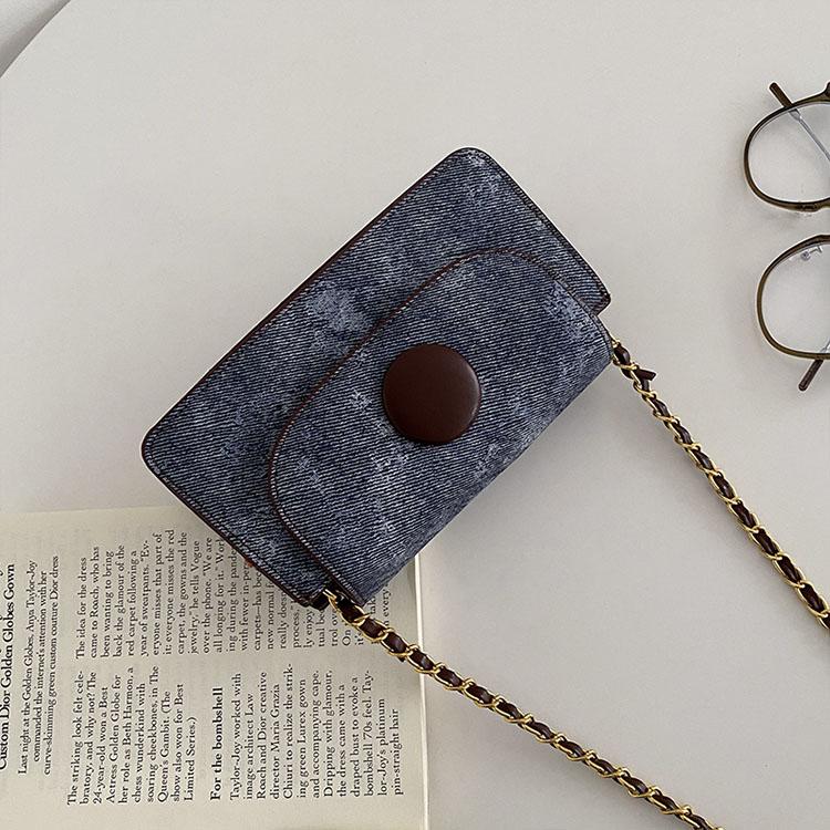 Niche Textured Mini Crossbody Bags For Women High-end Patchwork Versatile Chain Small Square Package New Female One Shoulder Bag