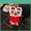Kids Red New Year Mini Xin Nian Gift Bag With Weaving Pattern For Daily Use