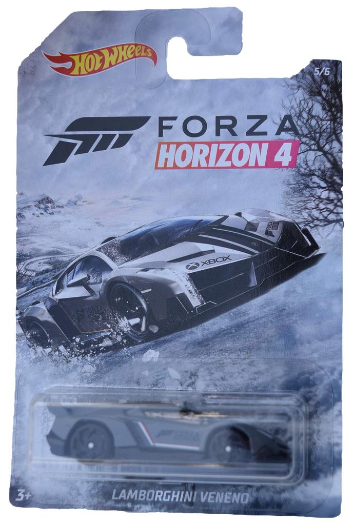 Hot Wheels Forza Horizon 4 Lamborghini Veneno Gray 5/6,