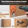 Magnetic Fixing Plate Hinge Installation Fixing Plate Portable Fixator Cabinet Door Hinge Mounting Auxiliary Woodworking Tool