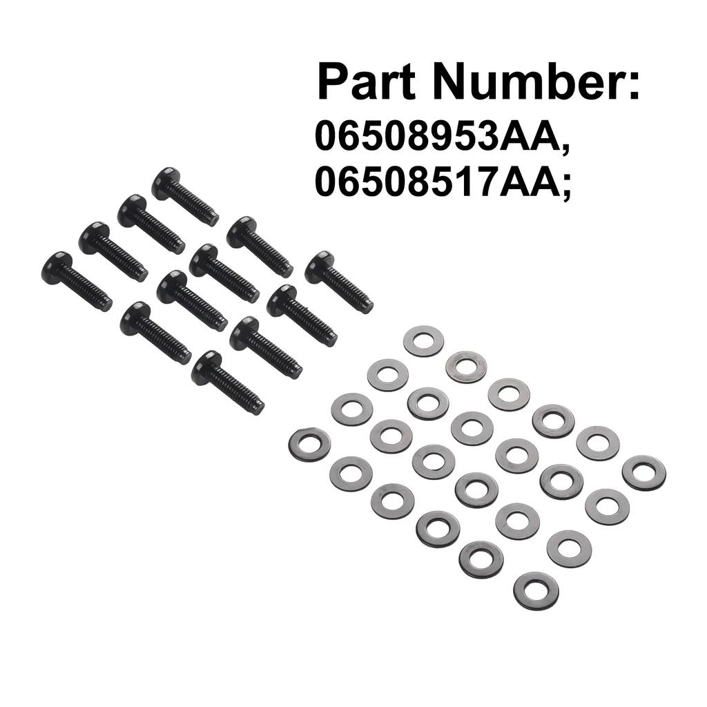 12Pcs M8 Torx Screw Bolt Pillars Windshield Frame Hinge Screw Replacement For Jeep For Wrangler JK 2007-2017 06508953AA