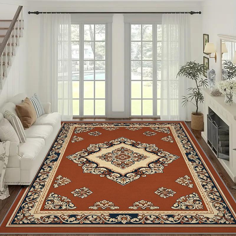 

VIKAMA Bohemian Crystal Area Rug-Crystal Low Pile,Non-Slip Easy Clean Shed-Free,Modern Chic Floor Decor for Bohemian Living Room 40x60cm