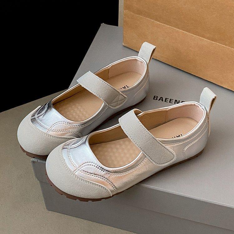 Fashionable and Comfortable Soft Mary Jane Single Shoes Female Summer Flat Soft Bottom Velcro Hundred with Casual Shoes