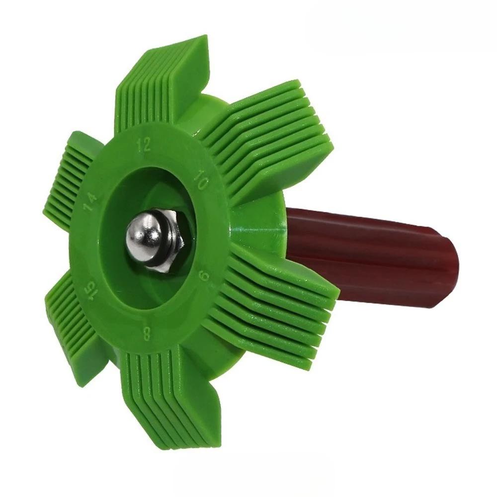 

Automotive Radiator Fin Comb Cleaner Tool for AC Condenser Fin Straightener and Evaporator Maintenance зелений