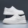 Light Luxury High-End Leather Little White Shoes Men'S Spring New Thick-Soled Heightening Board Shoes Trend Versatile Low-Top Stars With Shoes