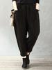 Autumn and Winter Elastic Waist Plus Size Fashionable Corduroy Loose Outerwear Pants