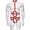 Men's Adjustable Elastic Open-Crotch Bodysuit for SM Training
