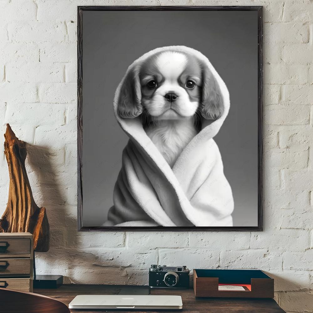 Alpaca Deer Cat Dog Panda Funny Gift Poster Sticky Wall Art Printing Waterproof Home Living Bed Room Bar Hallway Aesthetic Decor