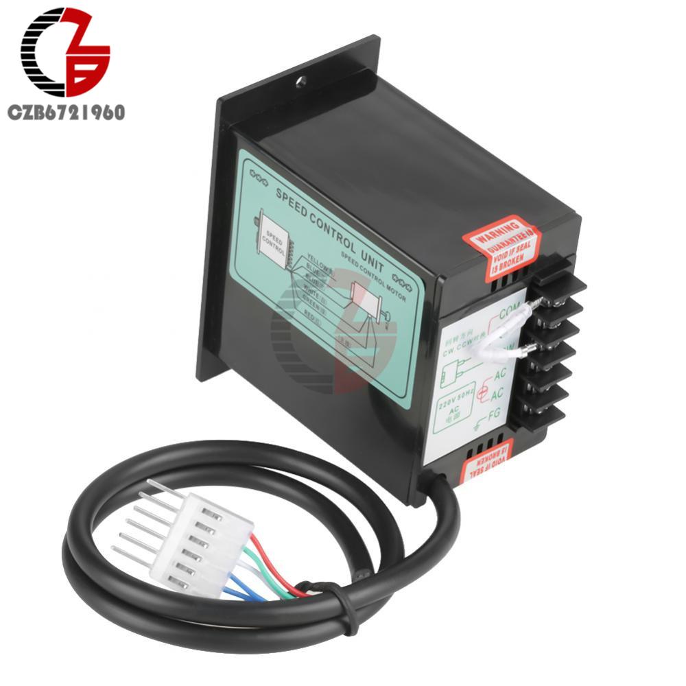 AC Motor Speed Controller AC 220V 400W Motor Speed Pinpoint Regulator Controller Forward Backward for Packaging Printing Food
