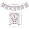 Happy Birthday" Letters Banner Garland Glittering Paper Flag Kids Birthday Party Decor