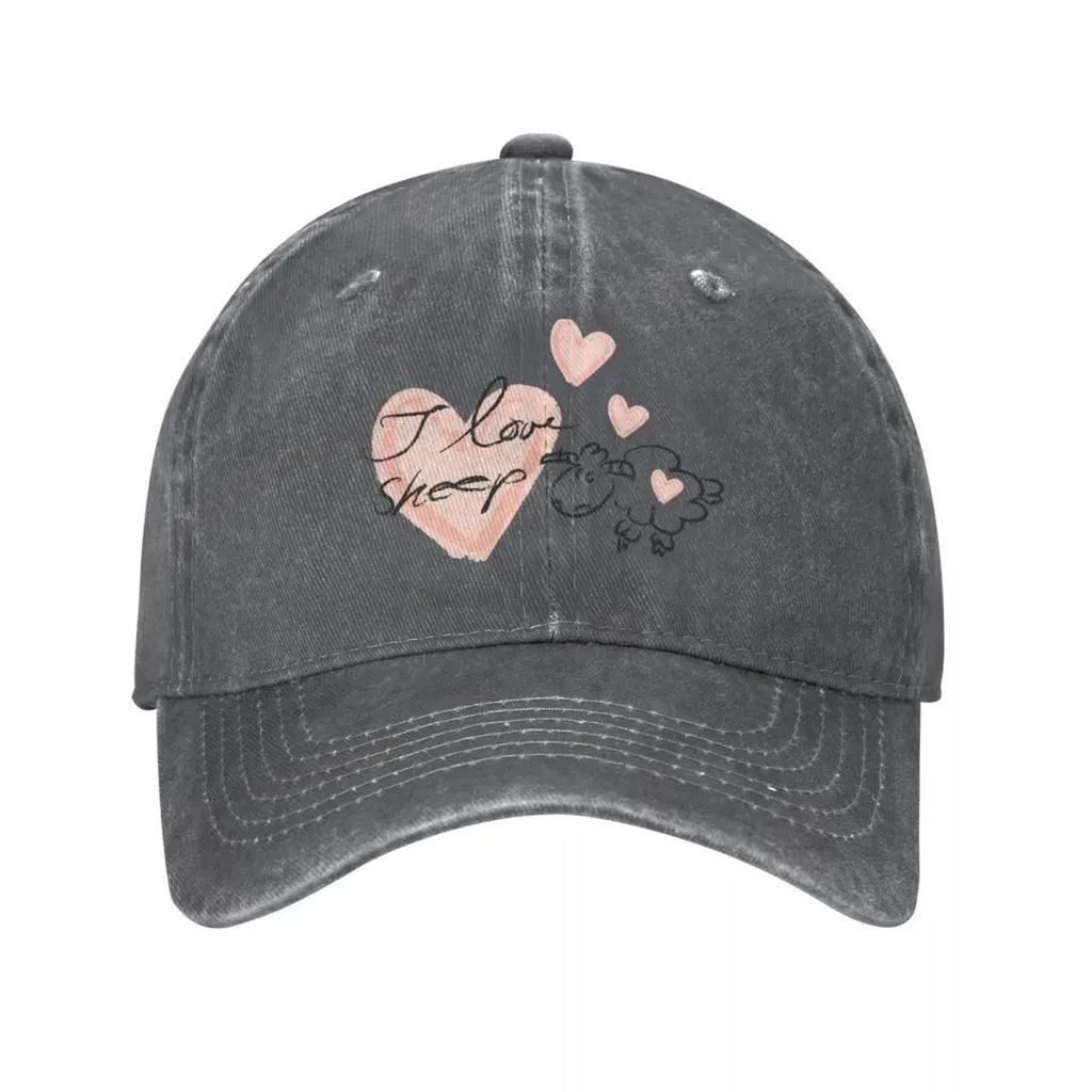I Love Sheep Baseball Cap New In Hat Sun Hat WomenS Beach Hat MenS