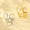 High-End Titanium Steel Openable Ring - Non-Fading Hollow Design for Men & Women