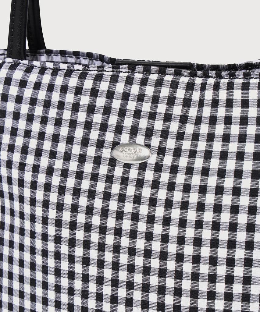 Covernat Woman Clover Heart Daily Check Tote Bag Check