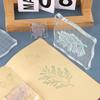 5 Stück Transparente Acryl-Stempelset für DIY Scrapbooking Kartenherstellung Stempel-Bastelarbeiten Kompatible Stempeladapter Stempeltechnik