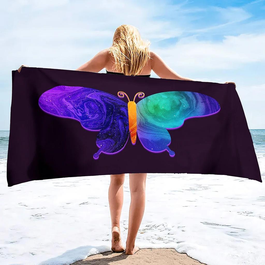 Summer Letter Printing Adult Oversized Quick Dry Beach Towel Women Sand Free Summer Beach Towel Men Microfiber Pool Towels