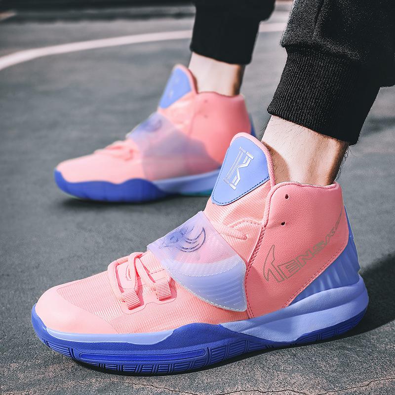 2021 spring new youth medium and high-top basketball shoes mandarin duck tide shoes fashion trend couple sports shoes men's shoes