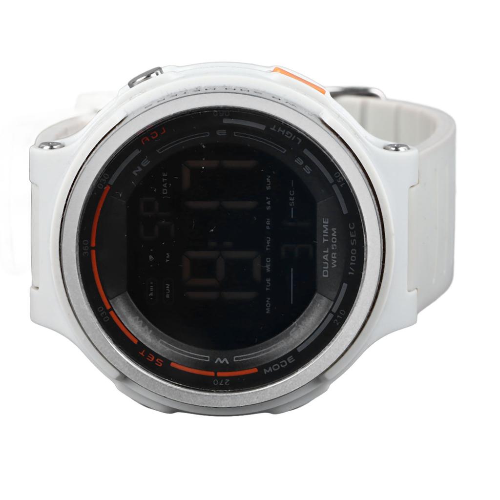 Digitale Sportuhr Multifunktional Dualzeit LED Leuchtend Countdown-Timer Outdoor Wasserdichte Uhr für Sport