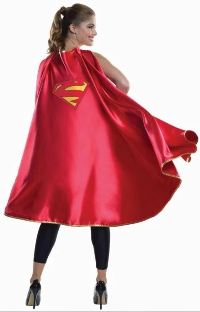 Superman Deluxe 120cm Unisex Costume Cape, Long,
