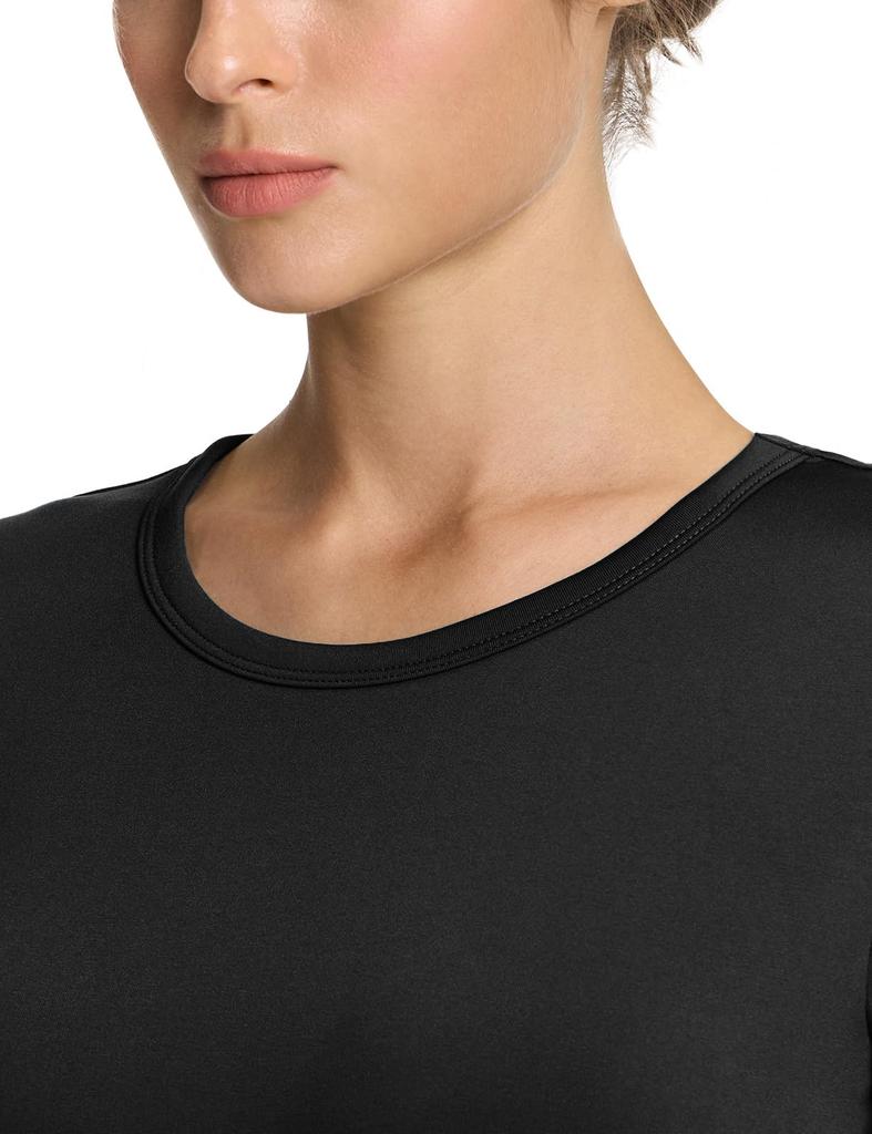 Tesla Heattech Warm Innerwear Set for Thin Long Sleeve Shirt and Long Perfect for and Winter Use Women, Micro-Fleece Lining, Moisture-Wicking,