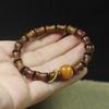 Black Rosewood Bamboo Joint 7*9 Bracelet Sliding Ring Style Wooden Buddhist Literary Jewelry