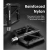 ROCKBROS Bike Pedals Nylon DU Bearing Ultra-light Mountain Non-Slip Bicycle Pedals Big Foot Road MTB Pedals Cycling Accessories