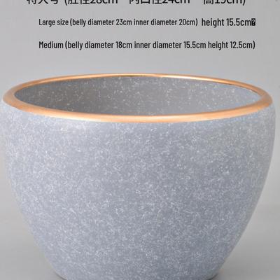 Extra Large Nordic Ceramic Flower Pot for Indoor and Balcony Use - Perfect for Orchids, Succulents, and Bonsai