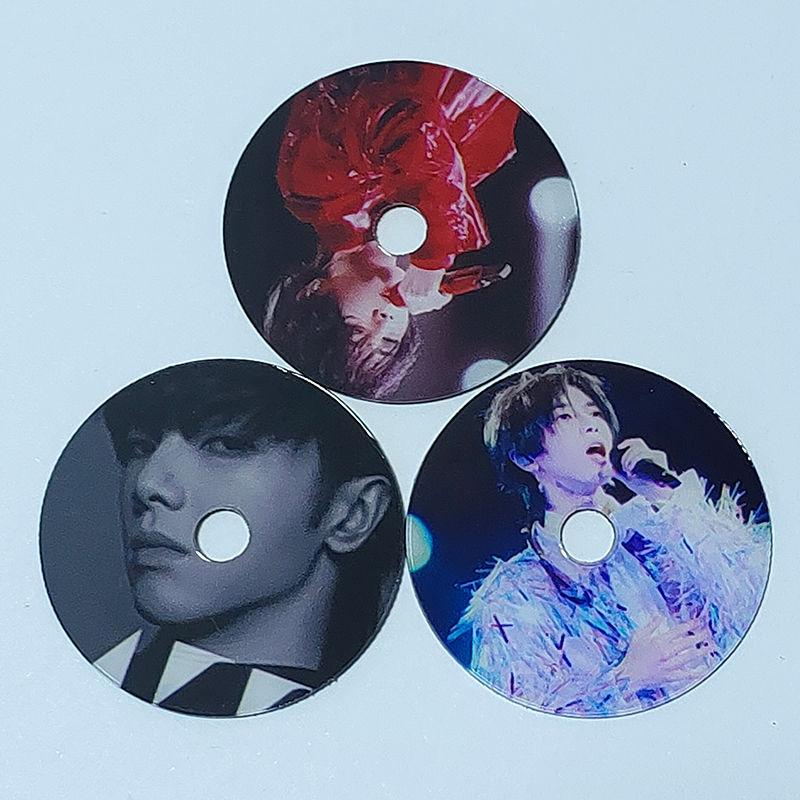 PET Blister Box with Lid for Mini CDs: Includes Color Chain, Key Ring, and Back Card Fixing