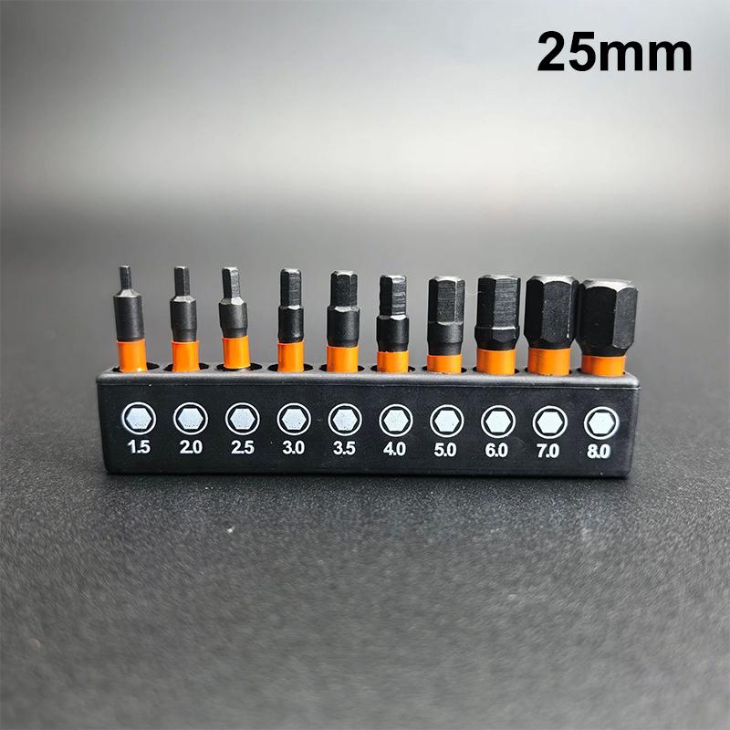 21/10 szt. Zestaw wierteł udarowych do metalu Star Stal S2 Główka sześciokątna Uchwyt magnetyczny Uchwyt na bity wkrętakowe Klucz Narzędzia do wiertarki elektrycznej