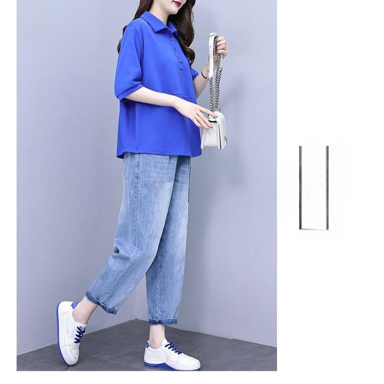 Fashion Loose Plus Size Short Sleeve European Style T-shirt Women's European Trendy Loose Fit Oversized Tee Top