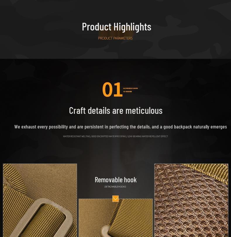 Men's Camouflage Tactical Crossbody Chest Bag - Multifunctional Outdoor Shoulder Pack