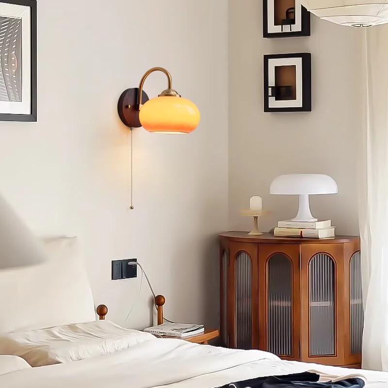 Retro Cream Style Bedside Wall Sconce