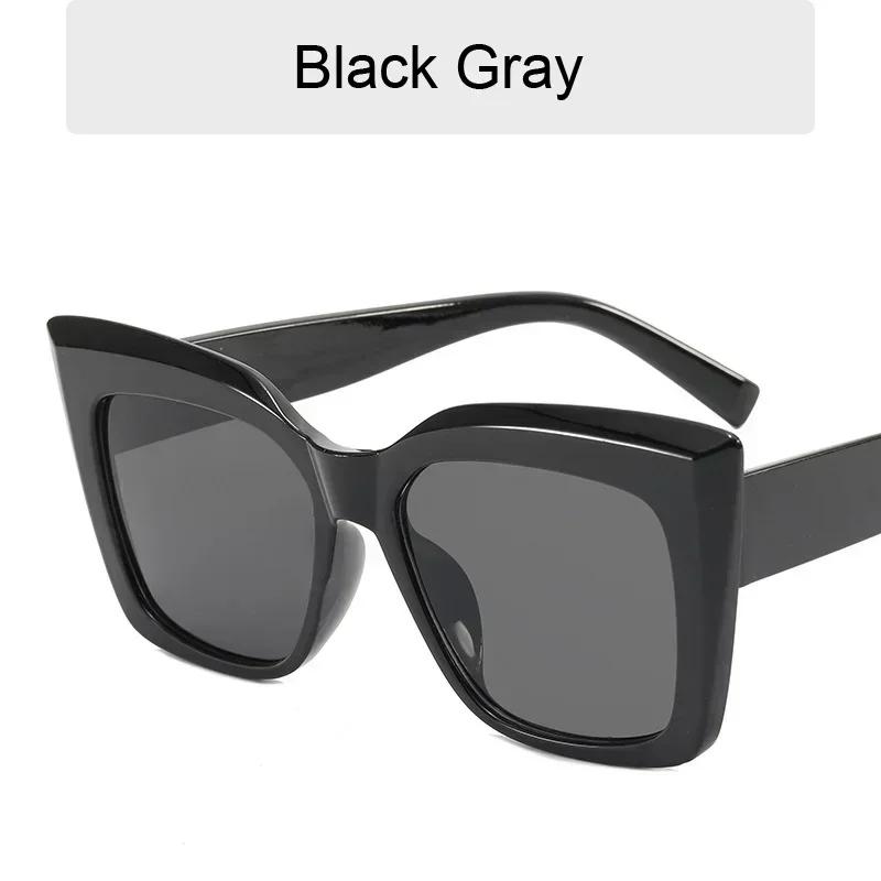 Cat Eye Square Sunglasses Women Men Brand Designer Retro Fashion Sun Glasses Female Male Mirror Plastic Punk Oculos De Sol