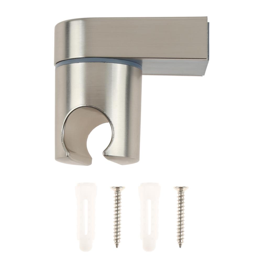 Wall Mounted Hand Shower Head Holder Universal Adjustable Full Plating Shower Rail Head Holder Bathroom Bracket Stable Rotation
