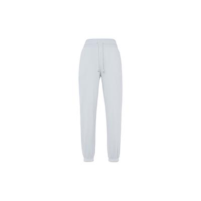 Solid Logo Loose Fit Cuffed Casual Oversized High Waist Fleece Sports Pants Women Pants Green DQ5888-034