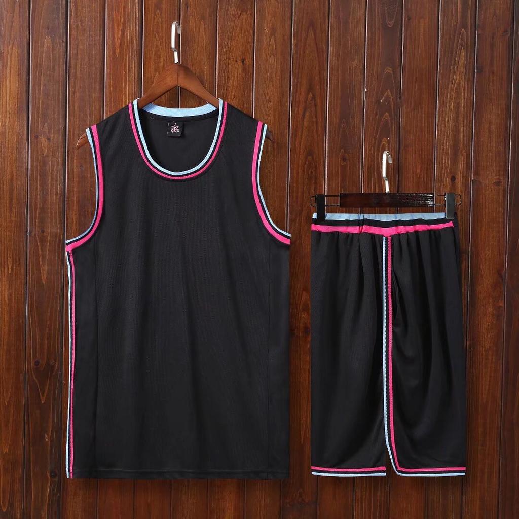 Heat City Basketball Uniform Kinder- und Erwachsenenanzug Teamspiel Trainingsanzug Doppelseitige Tasche XS-5XL