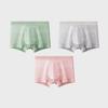 MiiOW 3 Pezzi Intimo da Uomo Intimo Antibatterico in Grafene Intimo in Cotone Morbido e Confortevole Intimo con Angolo Piatto L-5XL