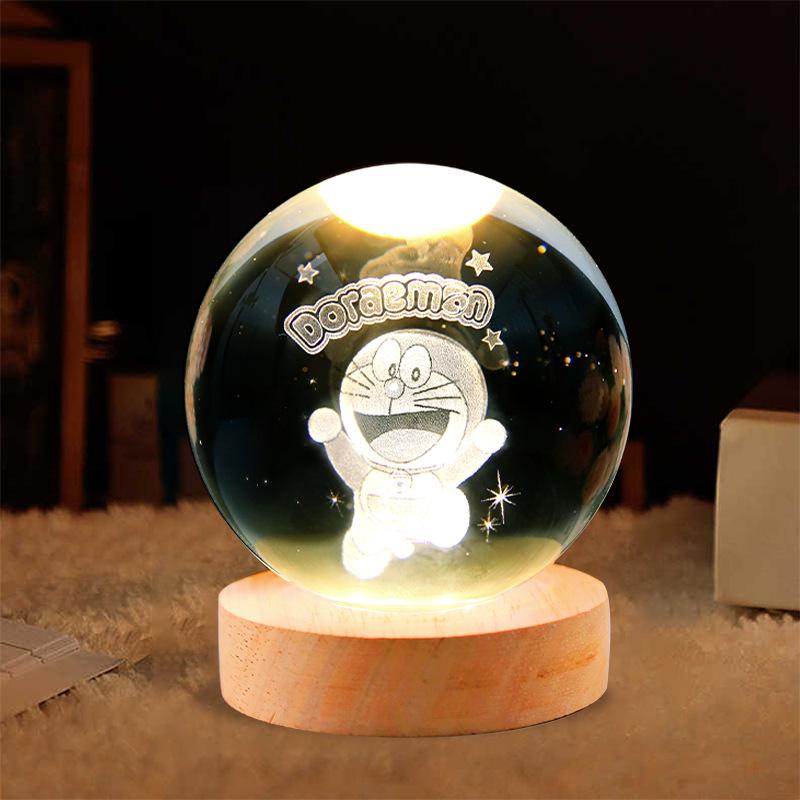 Luminous Crystal Ball Night Light - Star Walk Decor for Bedroom & Gifts