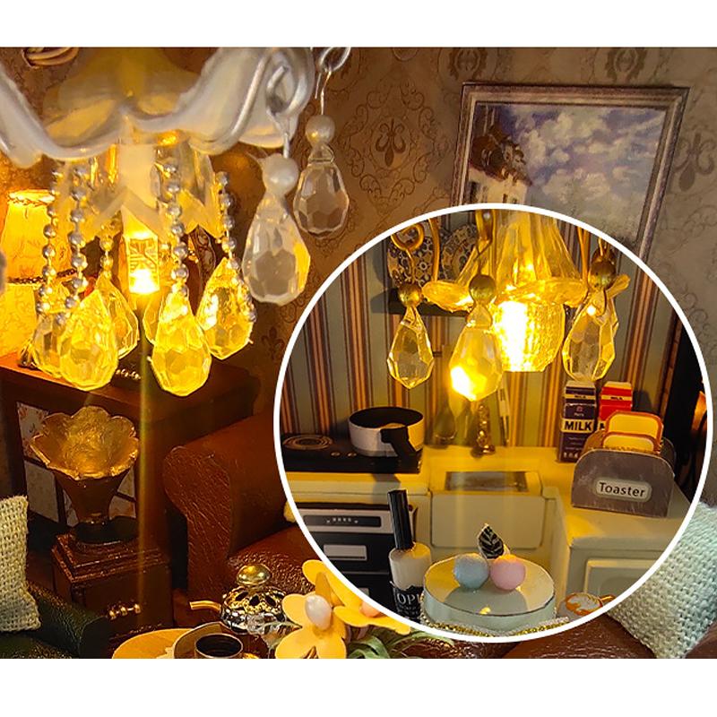 Holzpuppenhaus 3D Puzzle Montage Bausatz Produktion Kleines Zimmer Spielzeug Heim Schlafzimmer Dekoration Mit Möbeln Geschenke