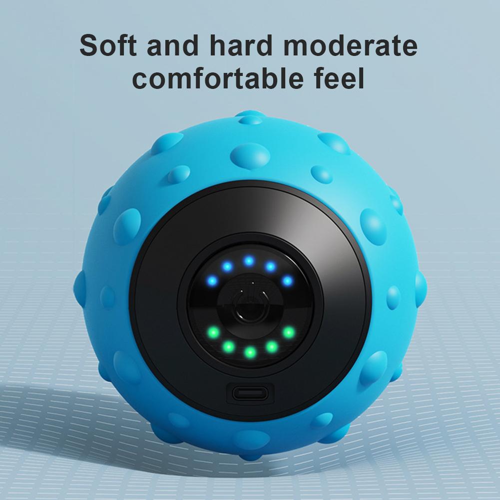 Electric Massage Ball Trigger Point Fascia Ball 5 Gear Hand Massage Ball Ergonomic Finger Training Yoga Massage Ball