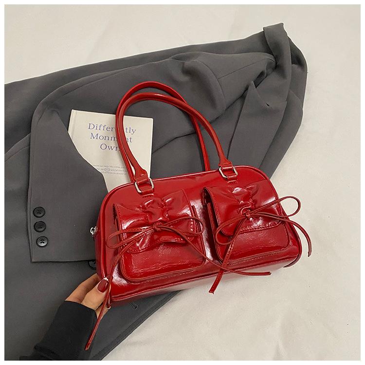 Ballet Style Bow Underarm Bag 2025 Spring and Summer New Niche Fashion Handbag Temperament Versatile Shoulder Bag