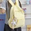 Schoolbag Japanese ins high value student schoolbag fresh and sweet star casual backpack large capacity lightweight backpack women