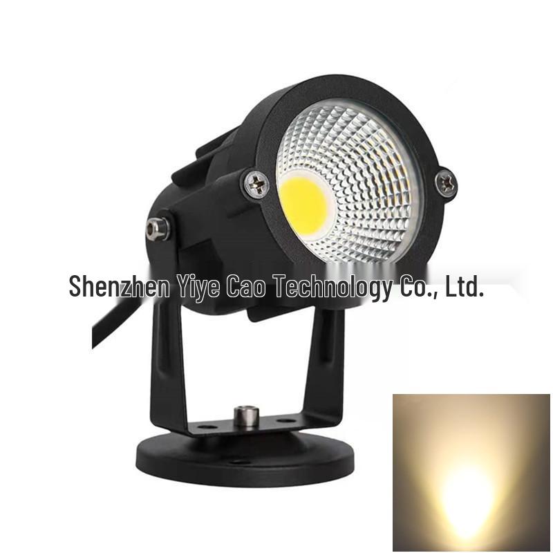 7W Waterproof LED Outdoor Landscape Spotlight for Trees and Lawns