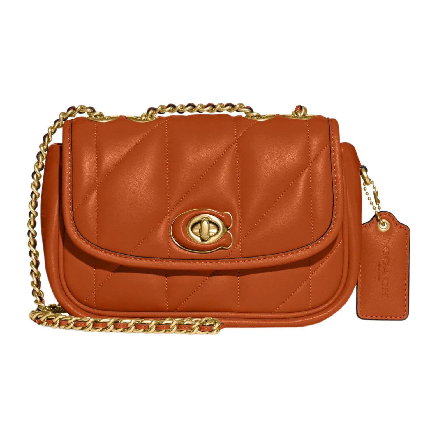 

Coach Pillow 20 Chain Closure Crossbody Shoulder Bag Women bags Canyon-Red CA086-B4NL4 Basic Set (Bag+Dust Bag)