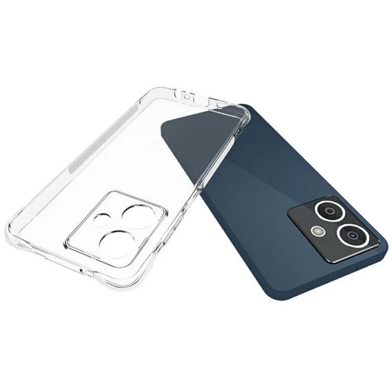 For HMD Crest 5G Clear TPU Case WANLONFENG TM Series 2.0mm Phone Back Cover