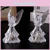 Kids Night Light With Crystallike Angel Design And Colorful Glow For Bedroom Or Playroom