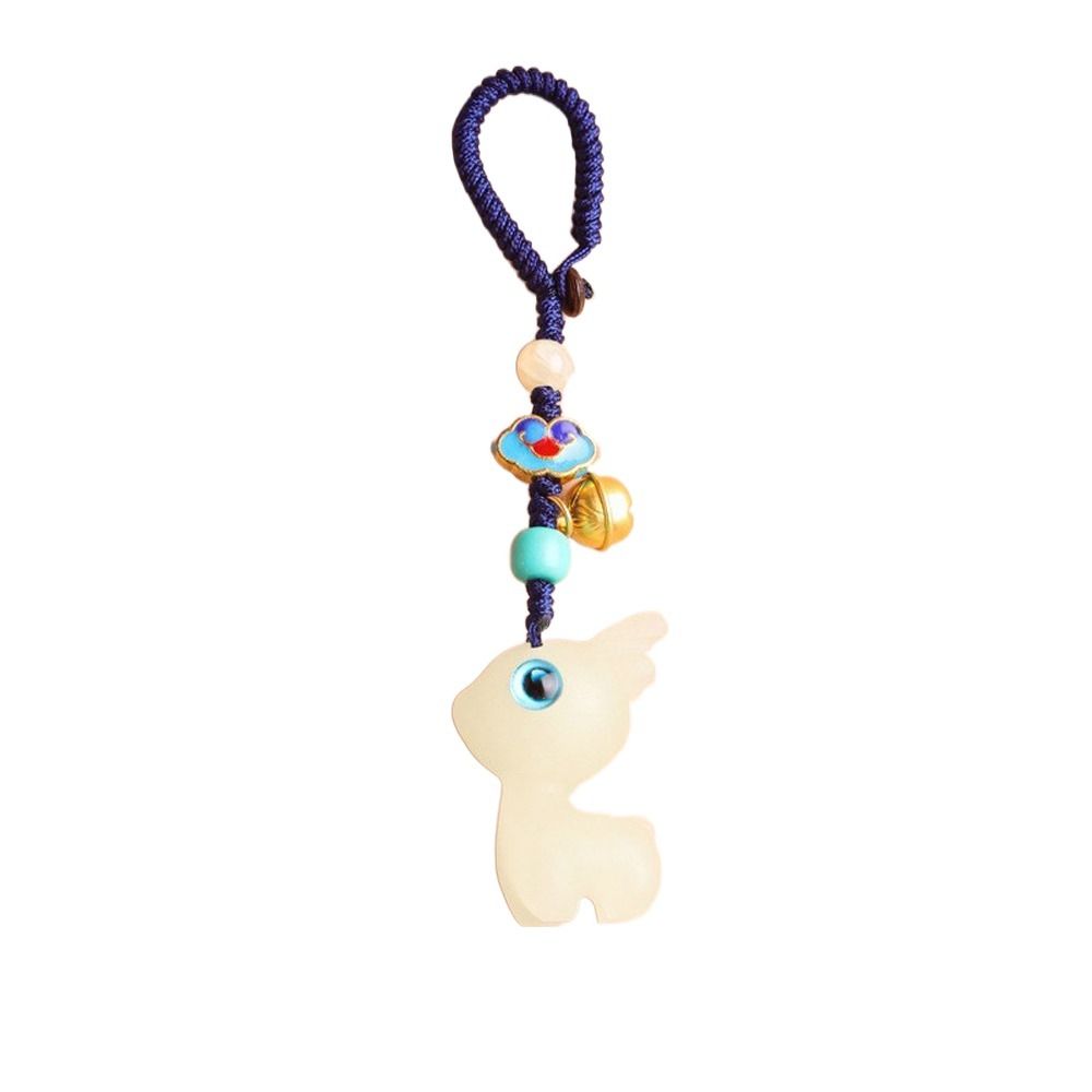Rope Hanging Ornament Luminous Stone Car Key Chain Chinese Style Key Chain Key Ring Bag Pendant