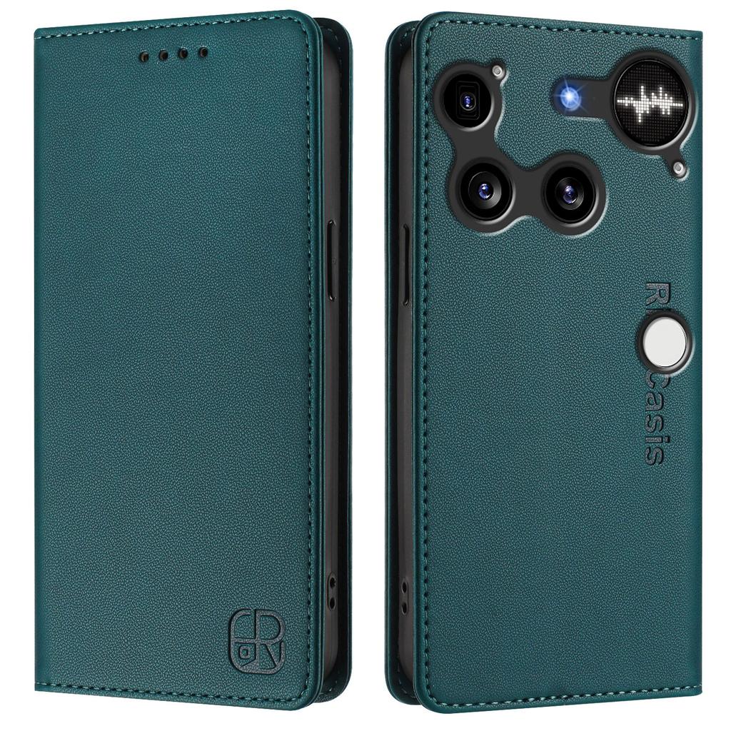 For Nothing Phone (3) 5G Leather Case RINACASIS RC01 Phone Cover with RFID Blocking Wallet Stand