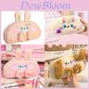 Cute Bunny Plush Pencil Case With Large Capacity For Students Office Supplies Storage