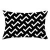 VIKAMA Minimalistisches Schwarz-Weiß Mode-Kissenbezug Nordischer Stil Hohe Ästhetik Kissenbezug Schlafzimmer Sofa Dekoration Kissenhülle