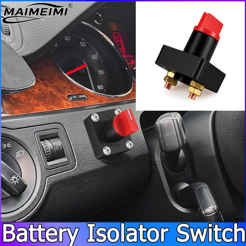 Battery Isolator 12V 100A Mini Portable Car Truck Boat Camper Battery Isolator Disconnect Cut Off Switch Battery Cut Off Power